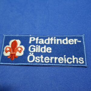 Gilde Stoff-Abzeichen mit PGÖ-Logo, rechteckig