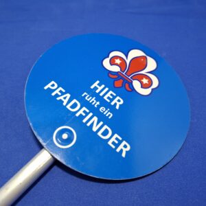 Gilde Schild "Hier ruht ein Pfadfinder"